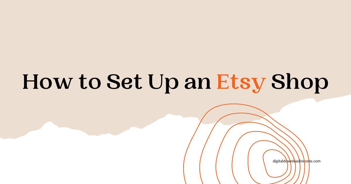 how to set up an etsy shop